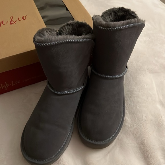 Style & Co. Dark Gray Boots - New With Tags - Picture 6 of 10
